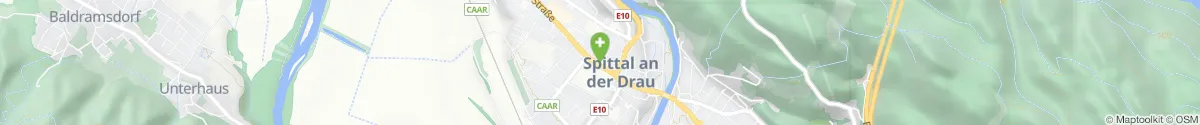 Map representation of the location for Hubertus Apotheke in 9800 Spittal an der Drau